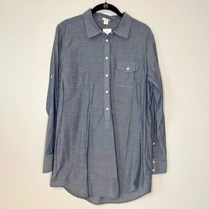 •NWT• J.Crew Chambray Popover Tunic